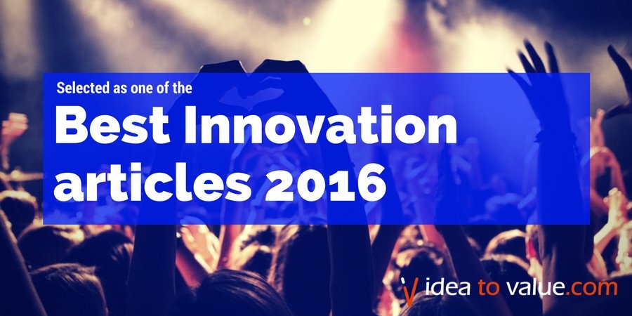 Selected as one of the best innovation articles of 2016 by Idea to Value