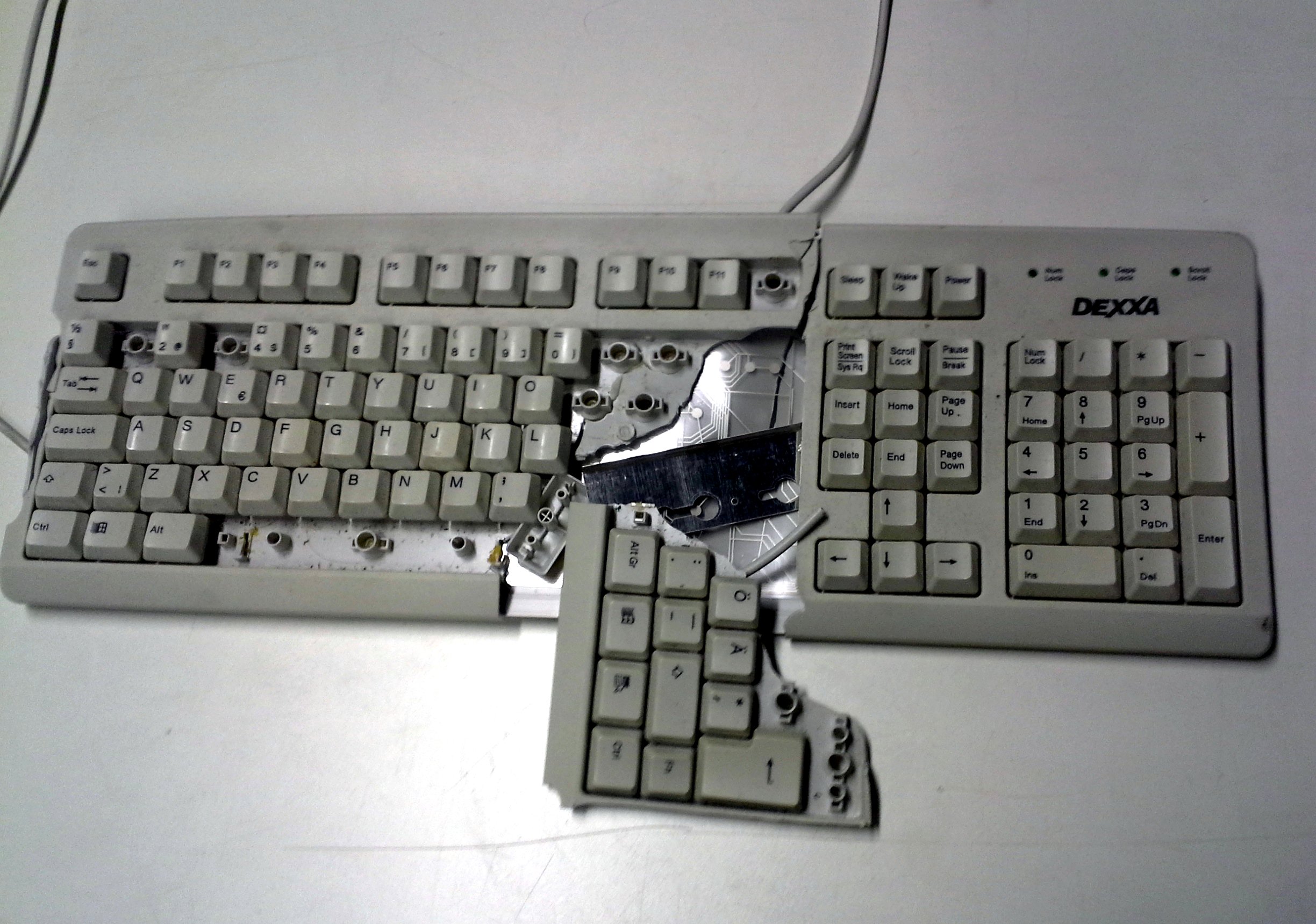 Broken keyboard