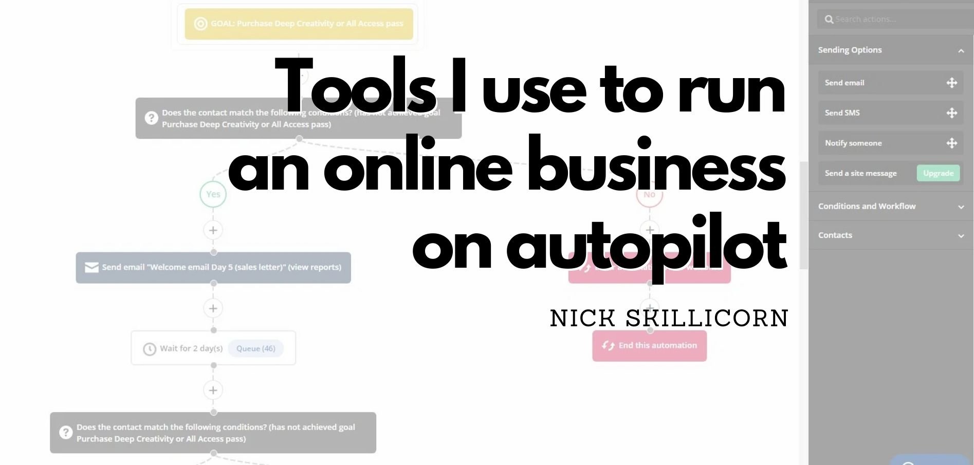 Tools I use to run an online business on autopilot