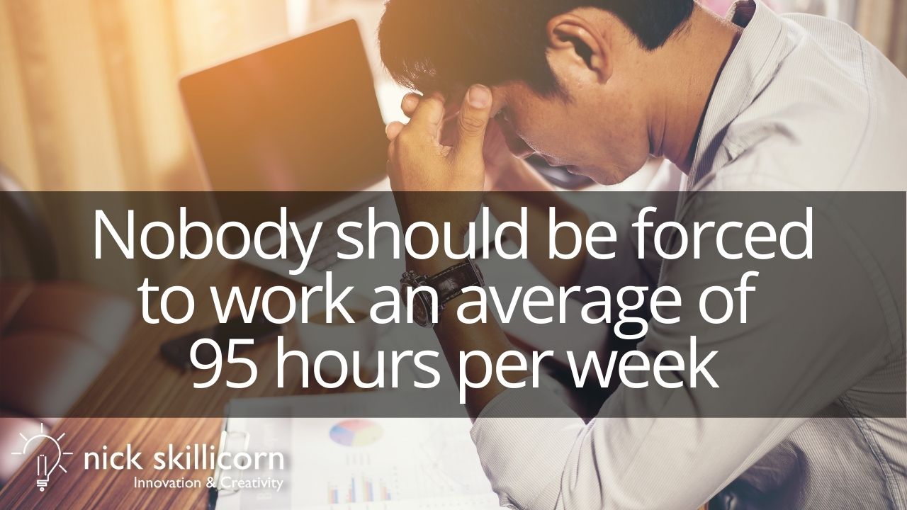 Goldman Sachs first-year employees work on average 95 hours per week